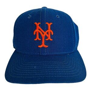 Vintage New York Mets Fitted Hat Cap Sports Specialties Size 6 3/4 Wool Blue